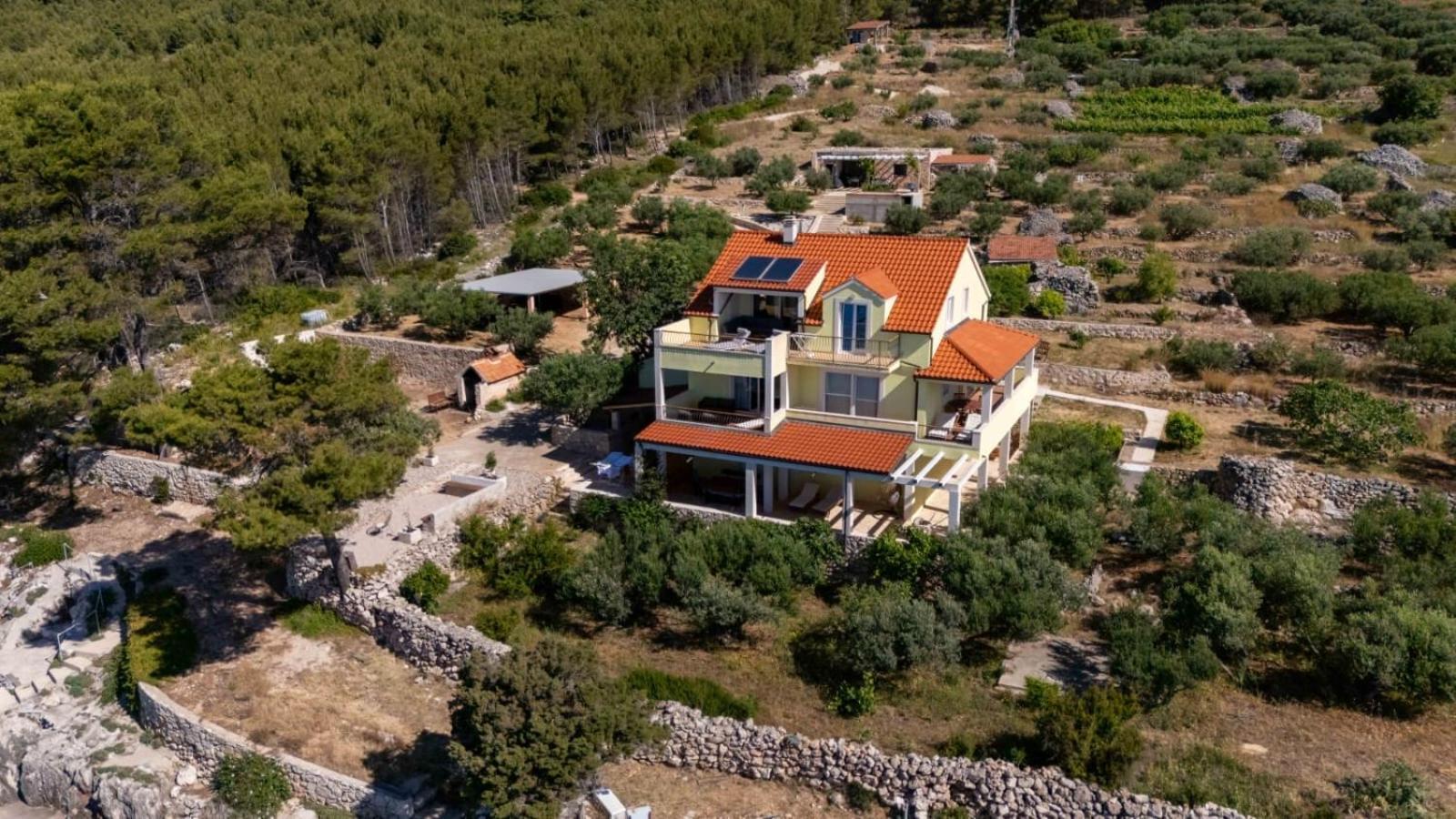 Villa Marin - 4 Apartments Zavala Buitenkant foto